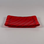 Glass Soap Dish with Wave Design - Various Colors
