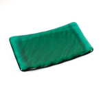 Glass Soap Dish with Wave Design - Multi Colors