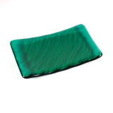 Glass Soap Dish with Wave Design - Multi Colors