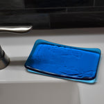 Glass Soap Dish with Fish Design - Various Colors