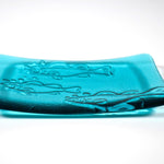 Glass Soap Dish with Fish Design - Various Colors