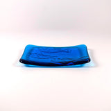 Glass Soap Dish with Fish Design - Various Colors