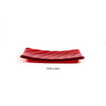 Glass Soap Dish with Wave Design - Multi Colors