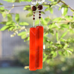 Agate Stone and Glass Sun-Catching Wind Chime for Patio or Garden - 30" Long