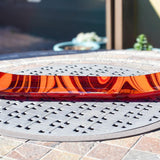 Large Red & Orange Fused Glass Channel Tray - Table Centerpiece - 23" Long