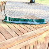 Large Teal Green Fused Glass Channel Tray - Table Centerpiece - 23" Long