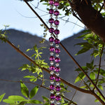 Purple Sun-catching Wind Chime for Patio or Garden - Glass and Acrylic - 30" Long