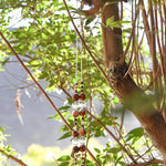 Agate Stone and Glass Sun-Catching Wind Chime for Patio or Garden - 30" Long