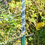 Howlite Stone and Glass Wind Chime Sun Catcher - 30" Long