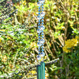 Howlite Stone and Glass Wind Chime Sun Catcher - 30" Long