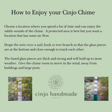 Carnelian Stone and Glass Wind Chime for Patio and Garden - 30" Long