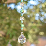 Long Magnesite Stone and Crystal Sun Catcher