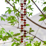 2312 Carnelian Rondelles with copper accents and Phoenix Glass Chime