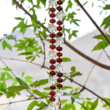 2312 Carnelian Rondelles with copper accents and Phoenix Glass Chime