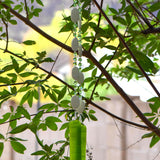 Lemon Chrysoprase Stone Chime with Lime Green Accents for Patio and Garden