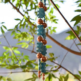 2315 Blue Magnesite and Copper with Turquoise Blue Glass