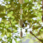 Lemon Chrysoprase Stone Sun Catcher with Sun Crystal - 24"