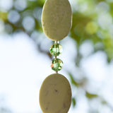 Lemon Chrysoprase Stone Sun Catcher with Sun Crystal - 24"