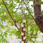 2312 Carnelian Rondelles with copper accents and Phoenix Glass Chime