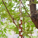 2312 Carnelian Rondelles with copper accents and Phoenix Glass Chime