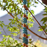 2315 Blue Magnesite and Copper with Turquoise Blue Glass