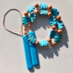 2315 Blue Magnesite and Copper with Turquoise Blue Glass