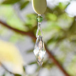 Lemon Chrysoprase Stone Sun Catcher with Sun Crystal - 24"