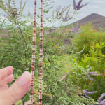 2312 Carnelian Rondelles with copper accents and Phoenix Glass Chime