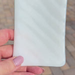 Glass Soap Dish with Wave Design in Various Colors
