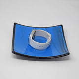 Blue and Black Catchall Dish