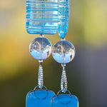 Sky Blue Sun-Catcher Wind Chime for Outdoor Patio, Porch, Balcony or Garden is a Unique Gift for the Home