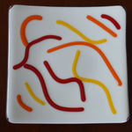 Artistic Catchall Tray | Orange, Red and Yellow | Hold and Organize Small Items | Gift for Home