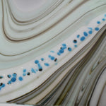 Large 12" Contemporary Fused Glass Tray for Table or Display